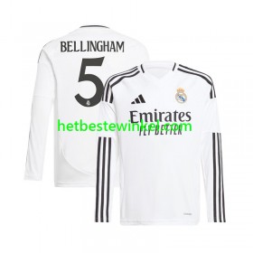 Real Madrid Jude Bellingham 5 Voetbalshirts Thuis 2024-25 - LS